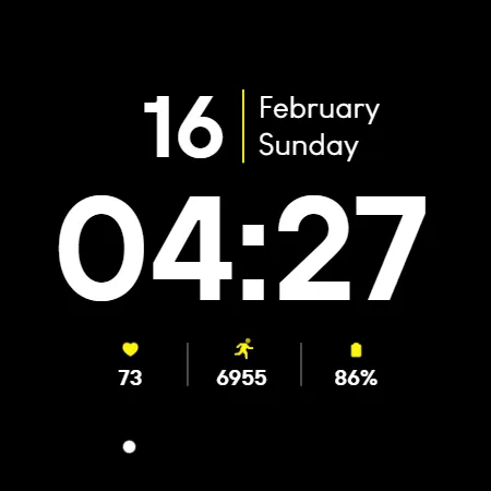 Minimal BOLD - Watch Face screenshot 18