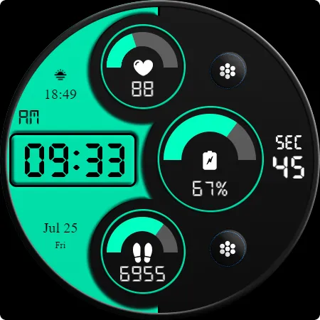 Key WF89 Digital Watch Face screenshot 30