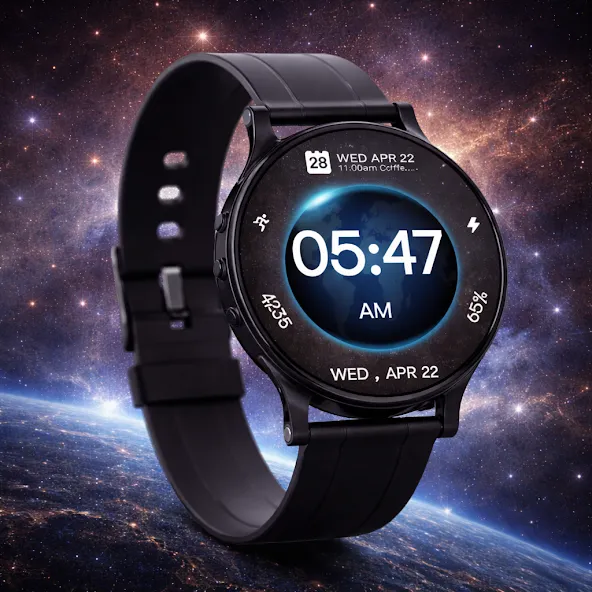 3D Earth Parallax Watch Face screenshot 6