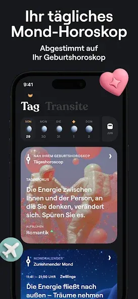 Moonly Mondkalender Mondphasen screenshot 7