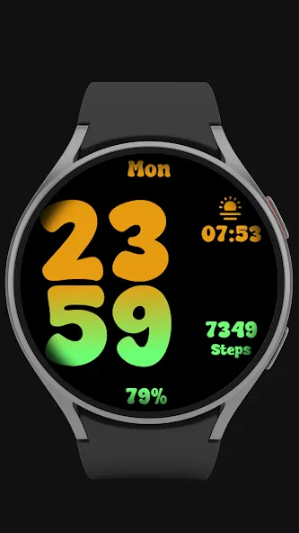 BIG Happy Watch Face screenshot 1
