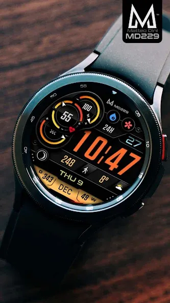 MD229 Digital watch face screenshot 4