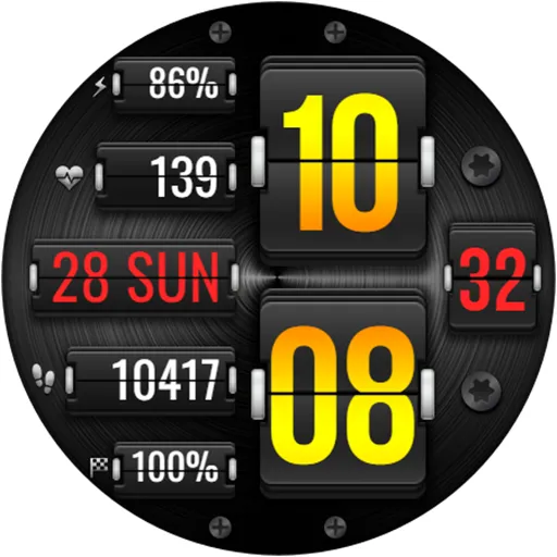 Digital FLIP WS16 Watch face screenshot 24