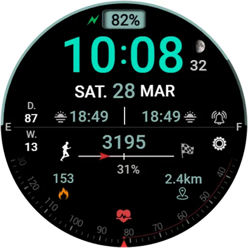DIGI SERAS Watch face screenshot 19