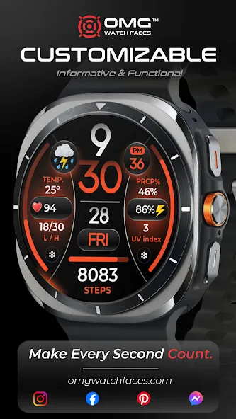 OMG 346 Weather Fitness Watch screenshot 2