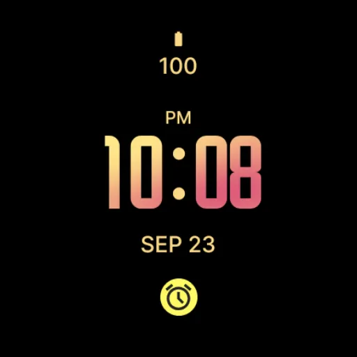 Peach Modern Watch Face screenshot 4