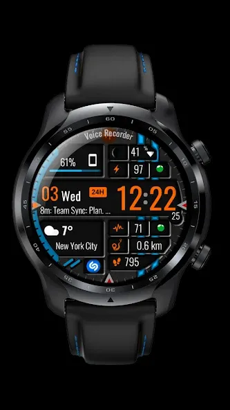 Digital Watch Face CUE105 screenshot 6