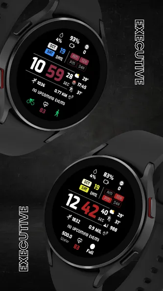 EXD107: Digital Watch Face screenshot 1