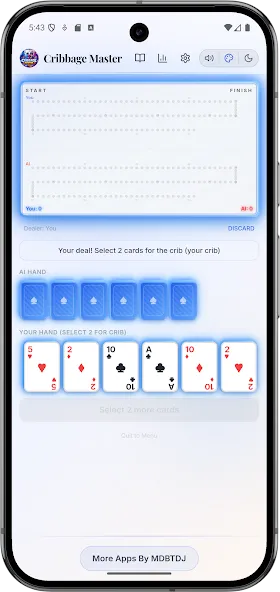 Offline Cribbage Master Ai screenshot 2