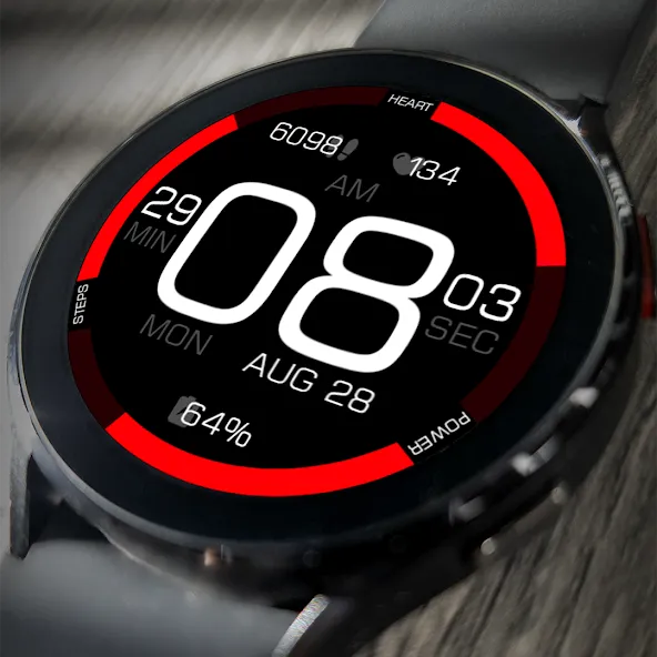 Key089 Digital Watch Face screenshot 1