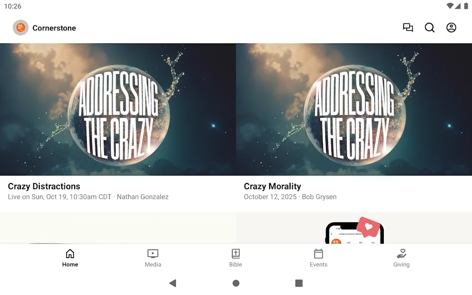 Cornerstone Church Bourbonnais screenshot 4