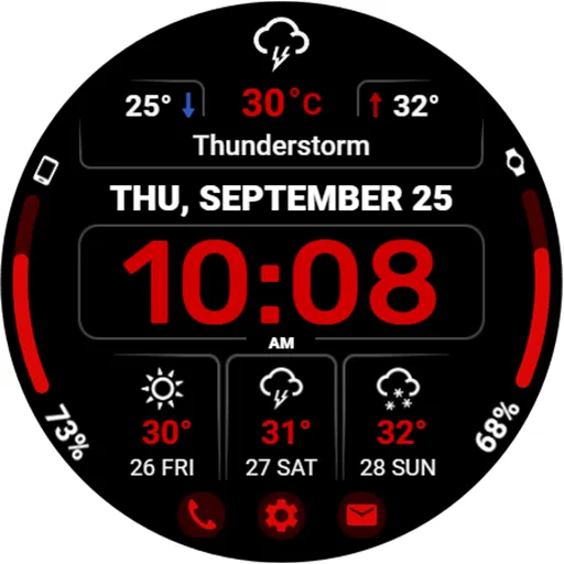 WFP 345 Informer watch face screenshot 38