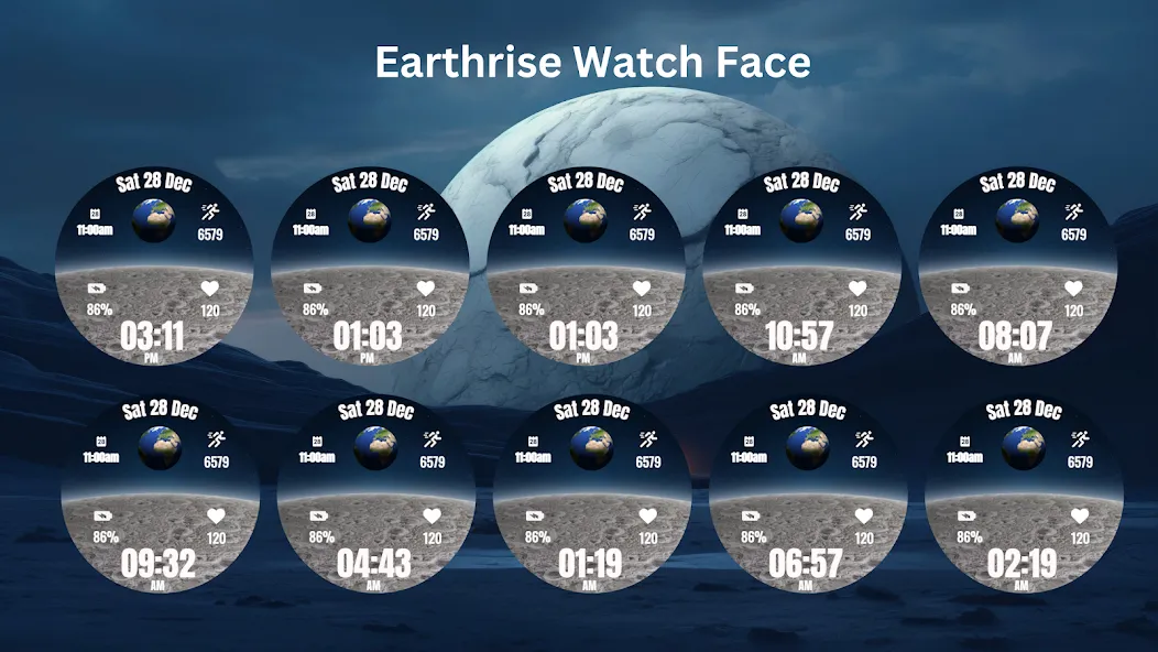 Earthrise Watch Face screenshot 3