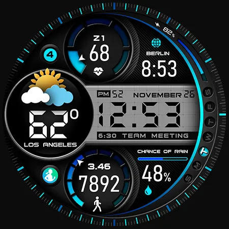 PER009 Sport Watch Face Mesa screenshot 38