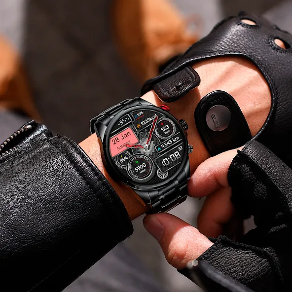 Hybrid TUNUK URX44 Watch face screenshot 8