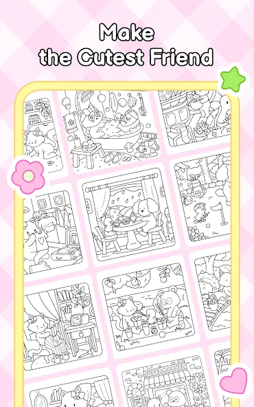 My Cute Friends: Coloring Book screenshot 8
