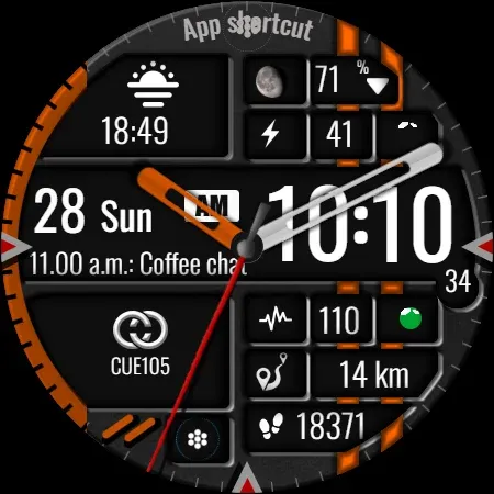 Digital Watch Face CUE105 screenshot 9