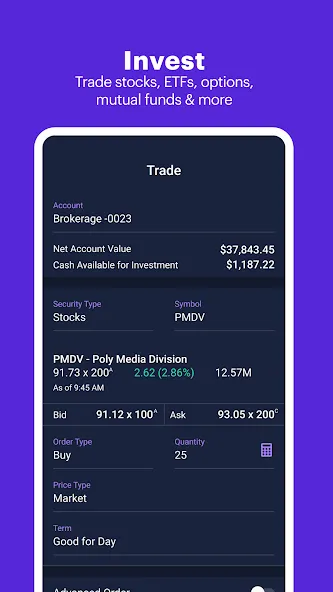 E*TRADE: Invest. Trade. Save. screenshot 4