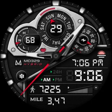 MD329 Hybrid Watch Face screenshot 9