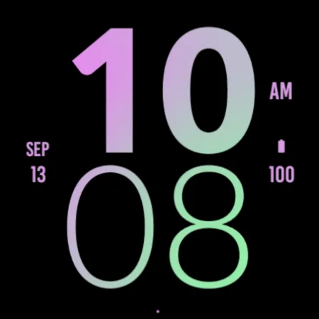 Pink Orchid Large Watch Face screenshot 4