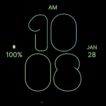 Skinny Daylight Watch Face screenshot 4