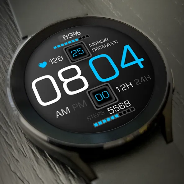 Key111 Digital Sport WatchFace screenshot 2