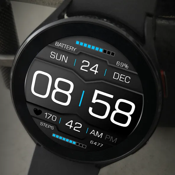 Key118 Digital Watch Face screenshot 7