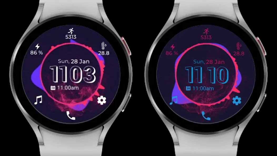 Musical Beat Watch Face screenshot 2