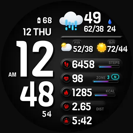 PER38 Digital Watch Face screenshot 35