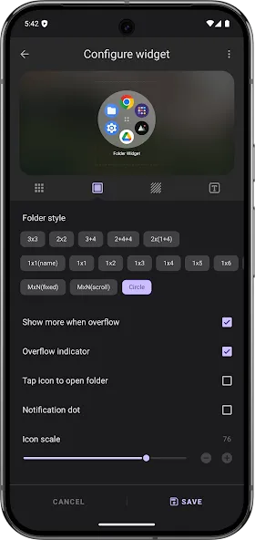 Folder Widget - Large Folders screenshot 3