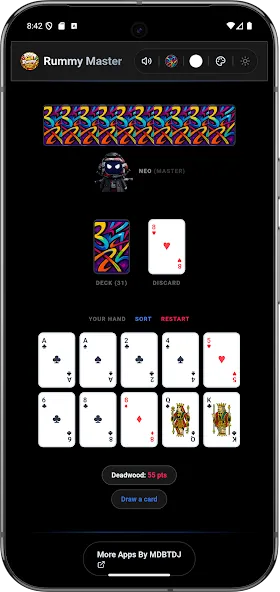 Gin Rummy Master Ai Offline screenshot 6