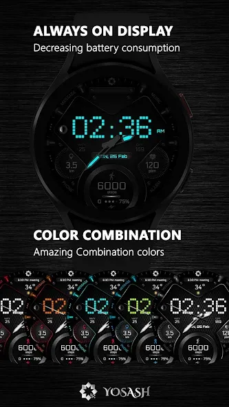 H355 Pixels Watch Face YOSASH screenshot 8