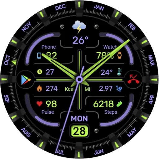 WFP 342 Ultra watch face screenshot 39