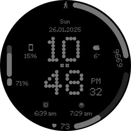 GRBL Nothing Bars V Watchface screenshot 25