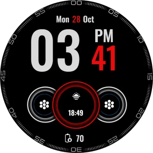 Big Digital Clock Watch Face screenshot 13