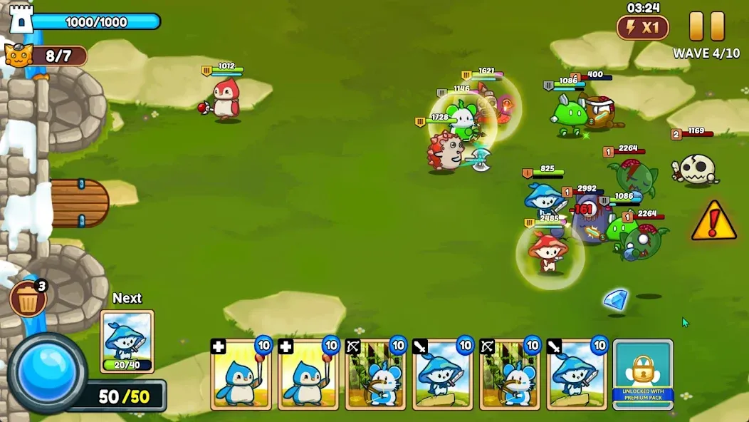 Meowar - PvP Cat Merge Defense screenshot 3