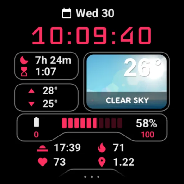 MDS01 Digital Watch Face screenshot 9