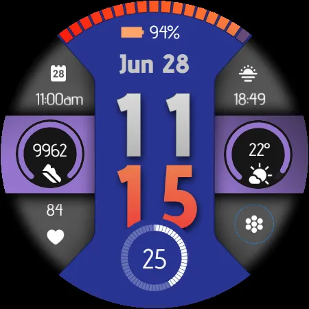 Digital Watchface D9 screenshot 23