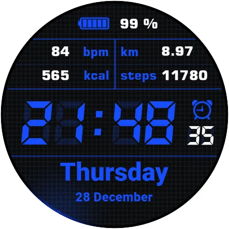 Simple Watchface AKM Wear OS screenshot 15
