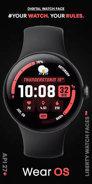 MARATHON Digital Watch Face screenshot 6