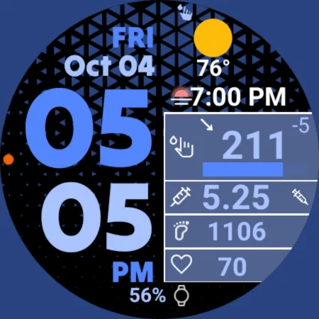 GDC-201 Diabetes Watch Face screenshot 8