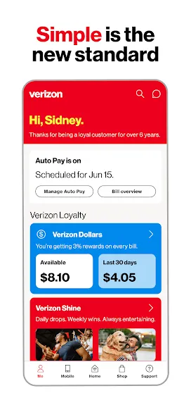 My Verizon screenshot 1