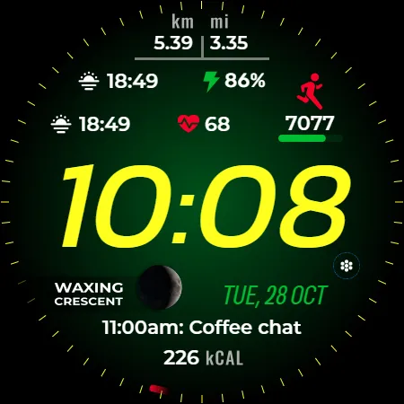 Satisfy 100 Digital watch face screenshot 12