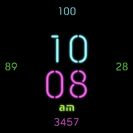 Neon Watch Face screenshot 34