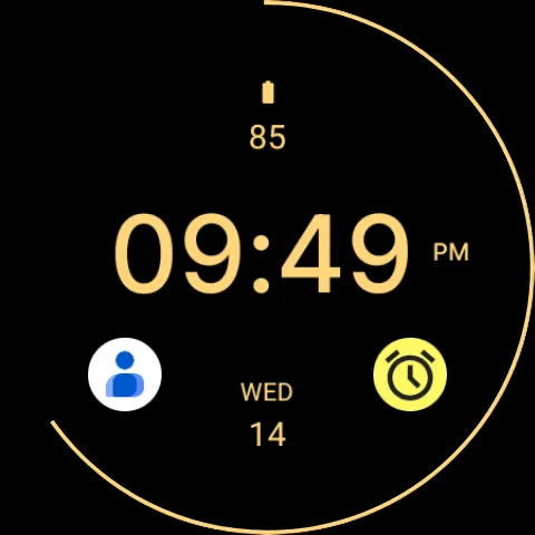 Simply Black Watch Face screenshot 6