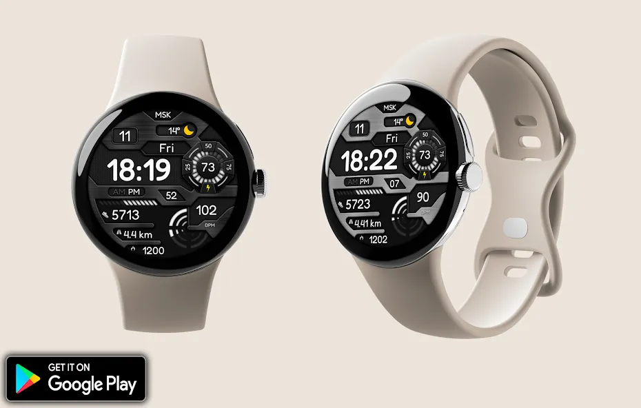 Digital Vyzomyk Watch face screenshot 1