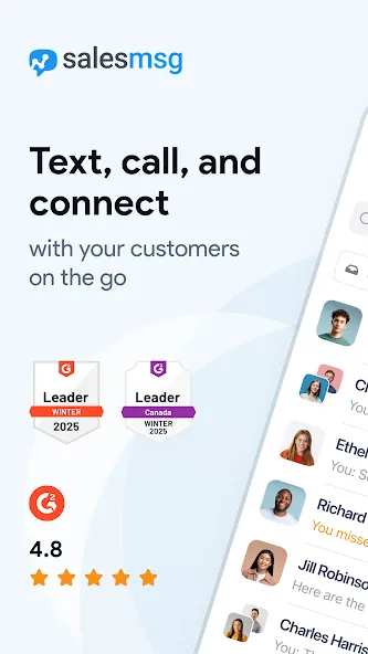 Business Texting with Salesmsg screenshot 1