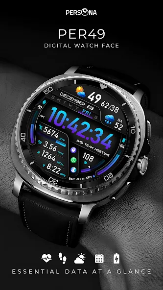 PER49 Digital Watch Face screenshot 1