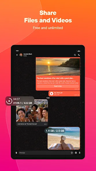 Online chat, calls - Gem Space screenshot 8