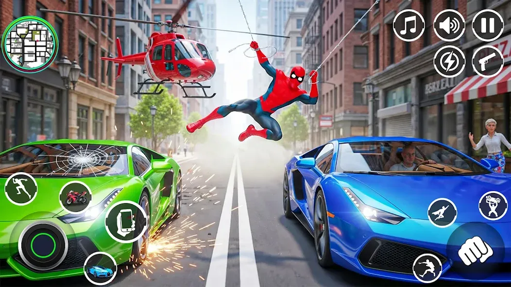 Spider Rope Hero Rescue Game screenshot 1